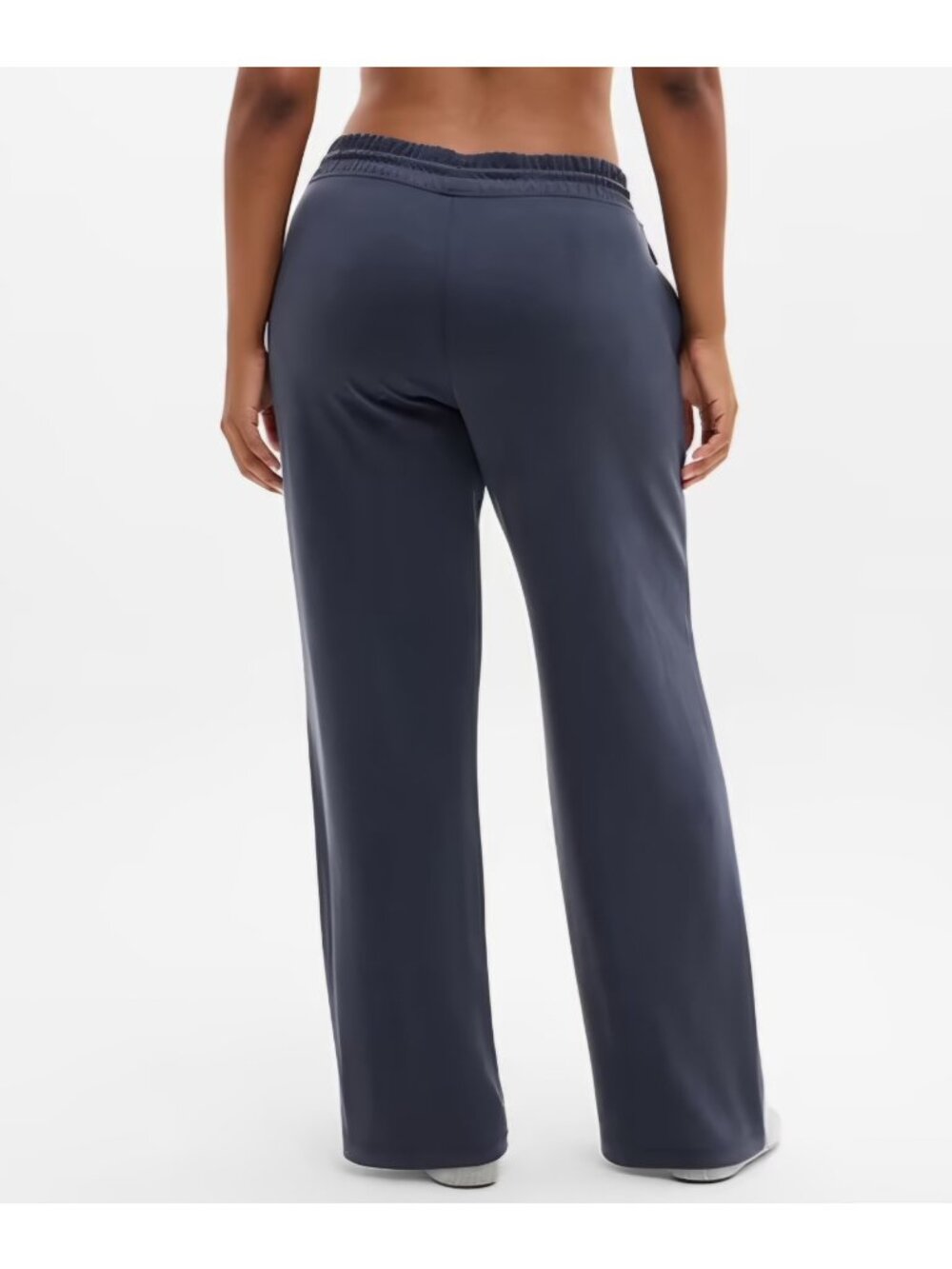 Athleta Seasoft Blue Mid Rise Straight Pant Women's Size Large